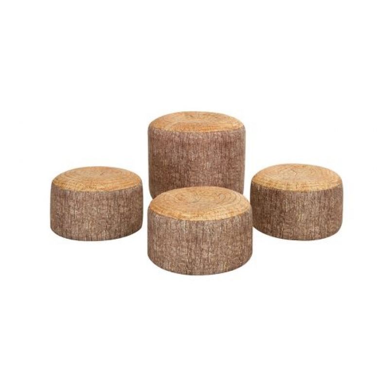 Pufai (medžių kelmų dizainas  4 vnt.)