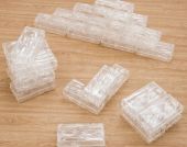 Ledyno efekto skaidrios plastikinės plytos 25 vnt.