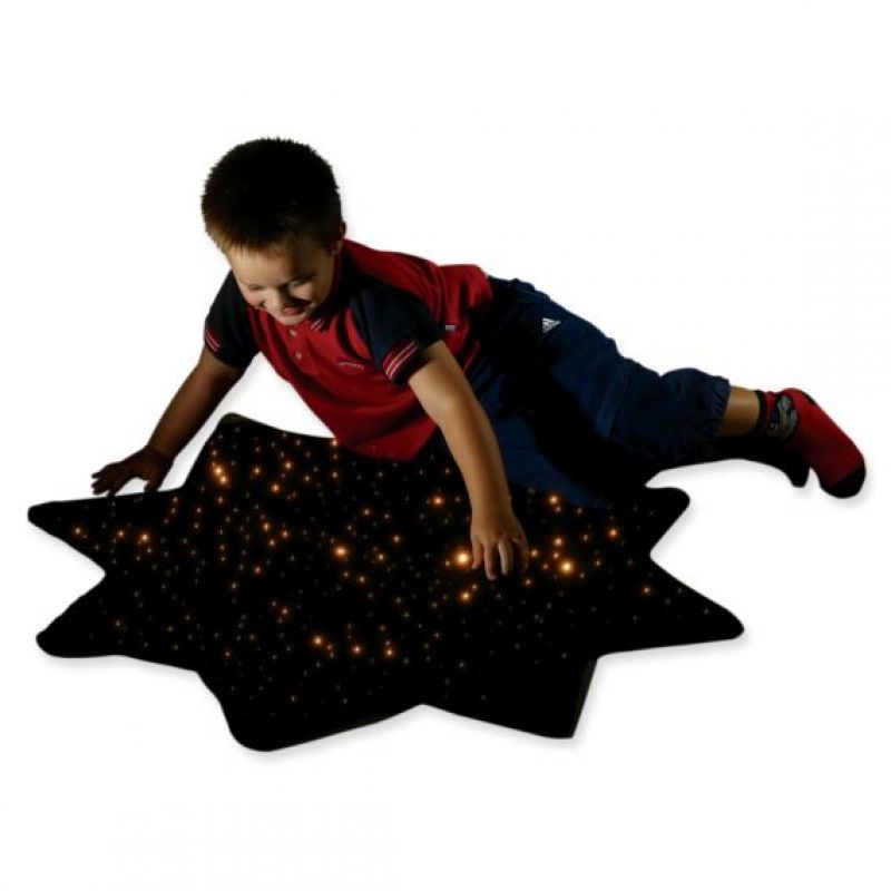 Šviesos pluoštelių kilimėlis (žvaigždės formos)