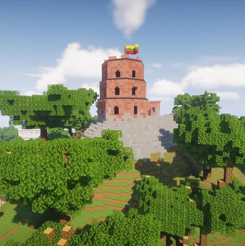 Pasaulio pažinimo pamokos "Minecraft" platformoje