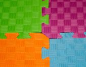 Sudedamas, minkštas „Puzzle“ kilimėlis