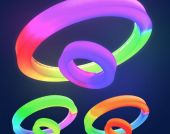 Spalvą keičiantis LED šviestuvas (40 cm)