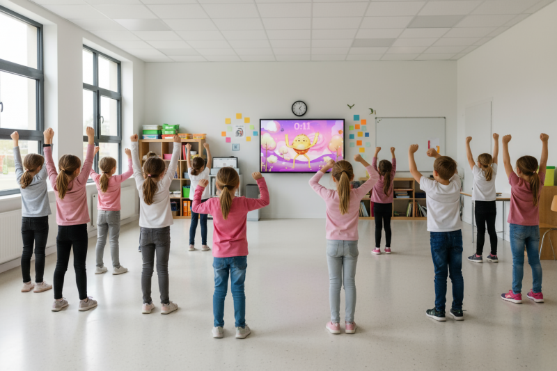 Interaktyvių žaidimų judesiams planeta „Ziuuu WEB“
