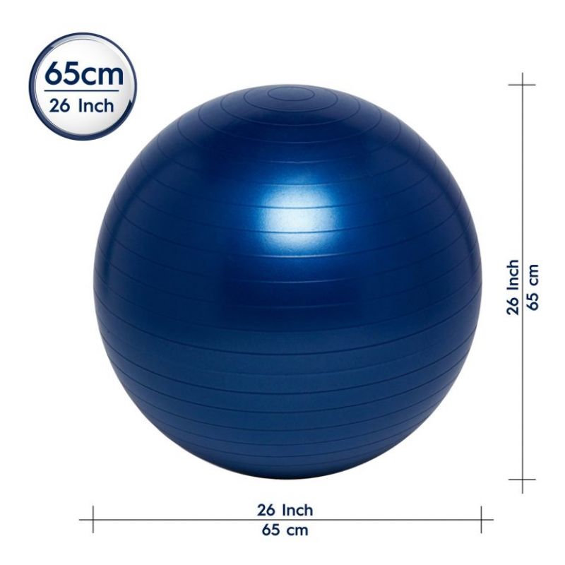 Balansinis kamuolys (mėlynas, 65 cm)